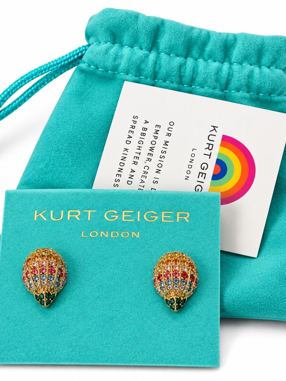 Kurt Geiger Rainbow Pavé Earrings